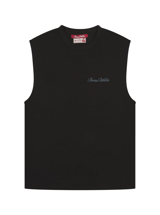 CROPPED FIGHTERS CHOICE TANK - Black